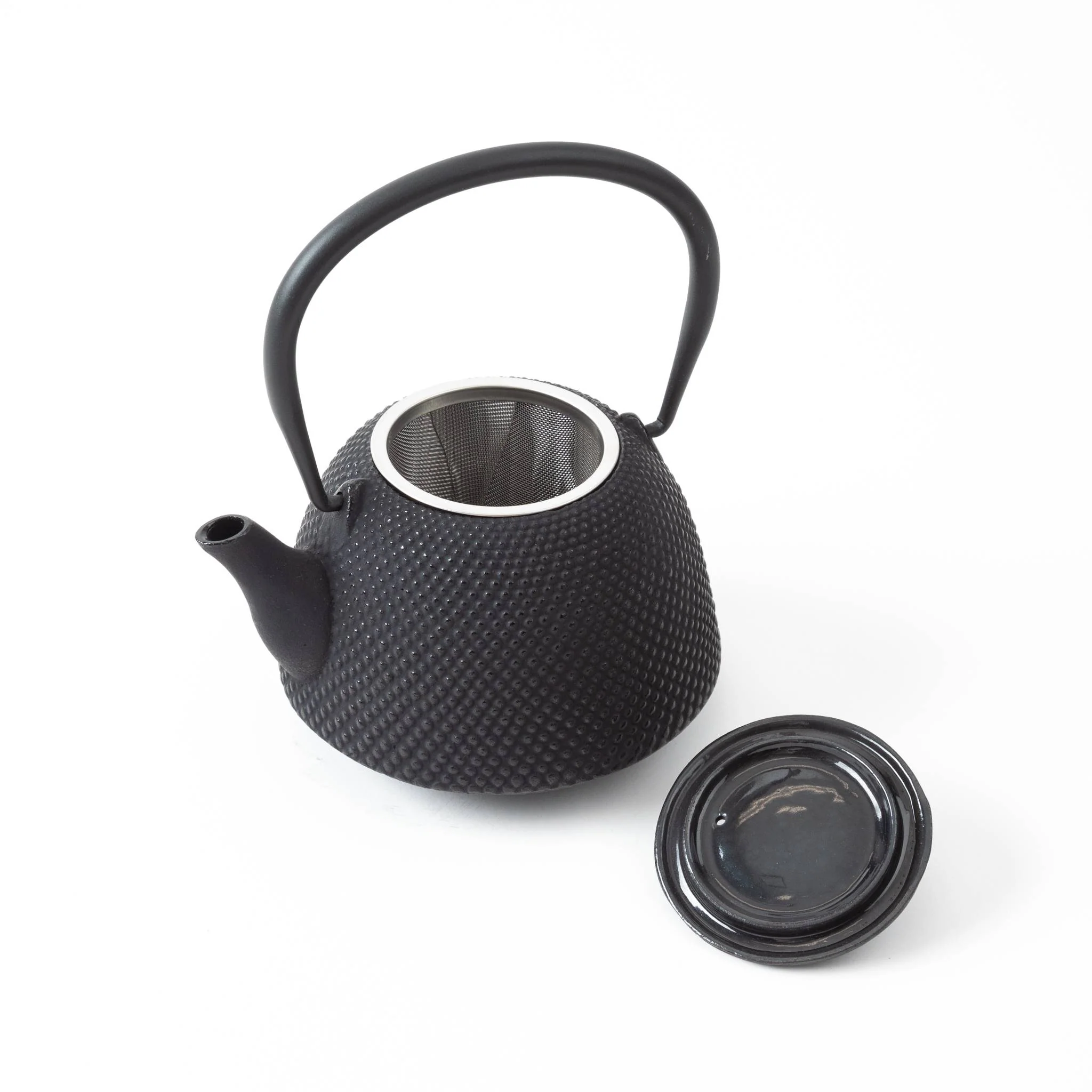 Classic Arare Black Nanbu Cast Iron Teapot - Image 3
