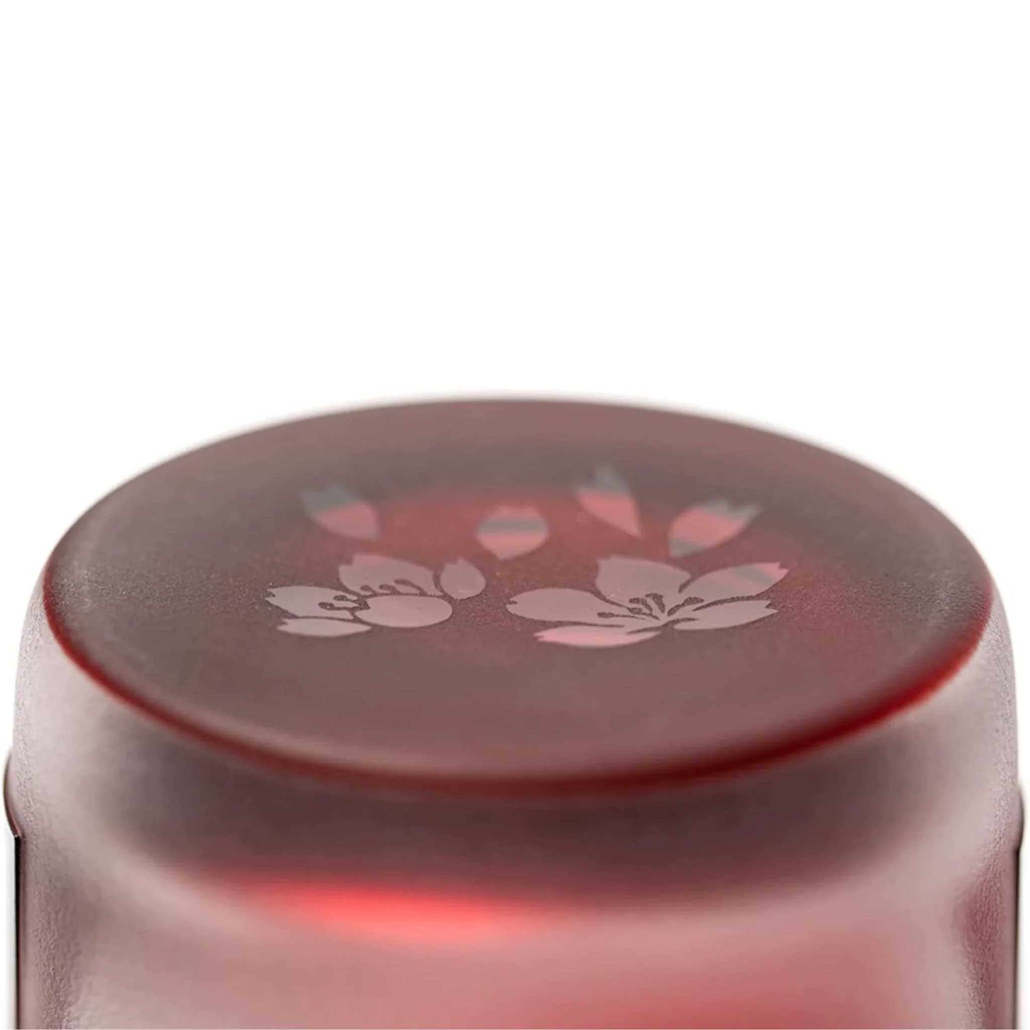 Edo Glass Red Mt. Fuji and Sakura Whiskey Glass - Image 5