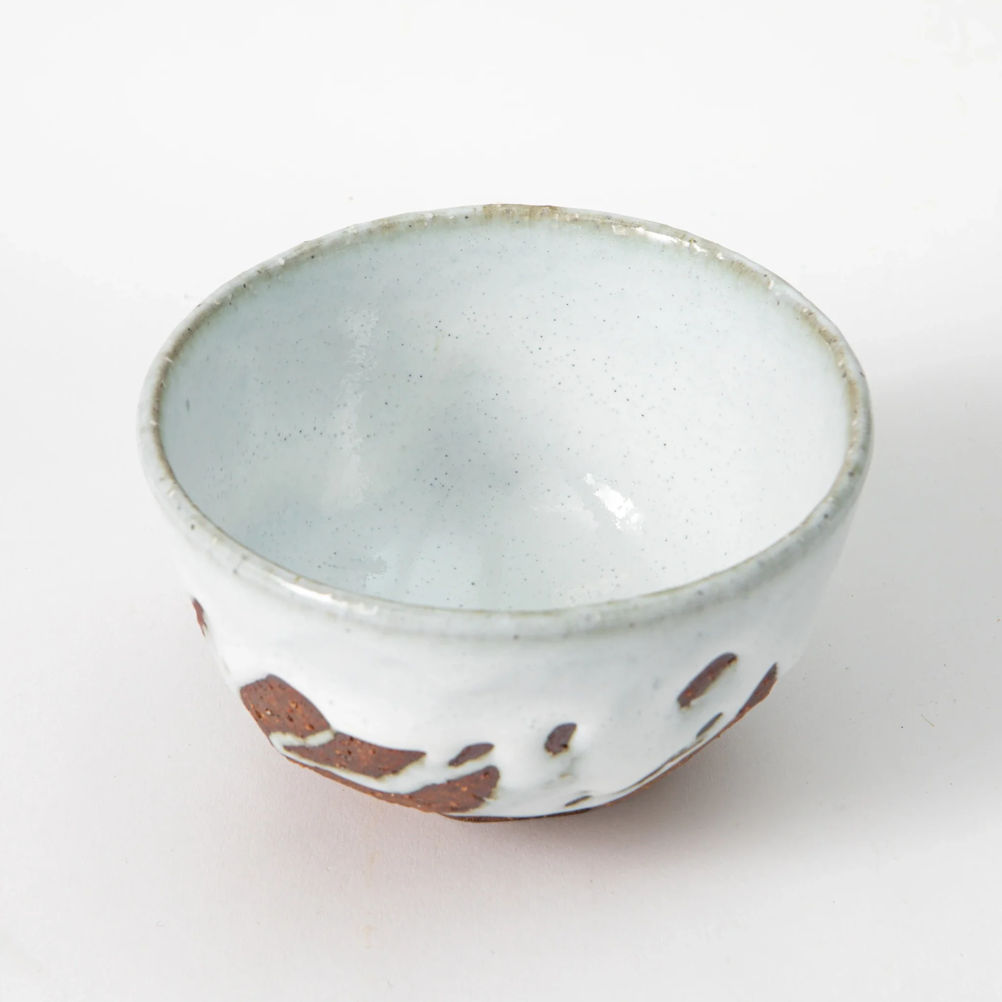 Hagi Ware Matcha Bowl Misogi Carved Flow Glaze - Image 3