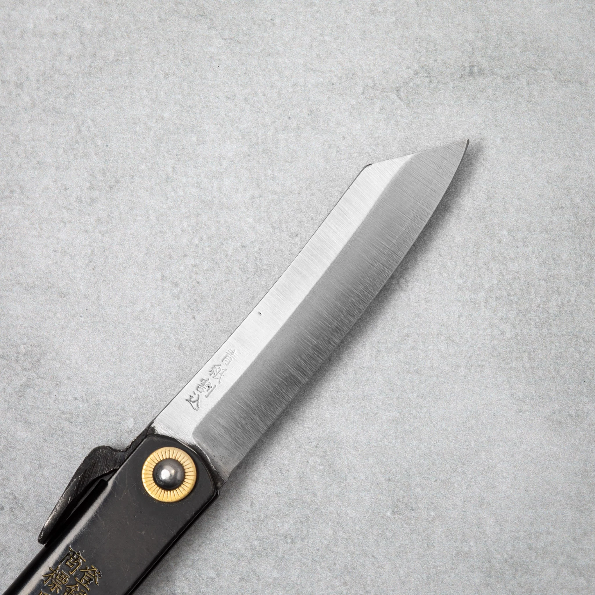 Higonokami Aogami Steel Clad Black Folding Knife - Image 2