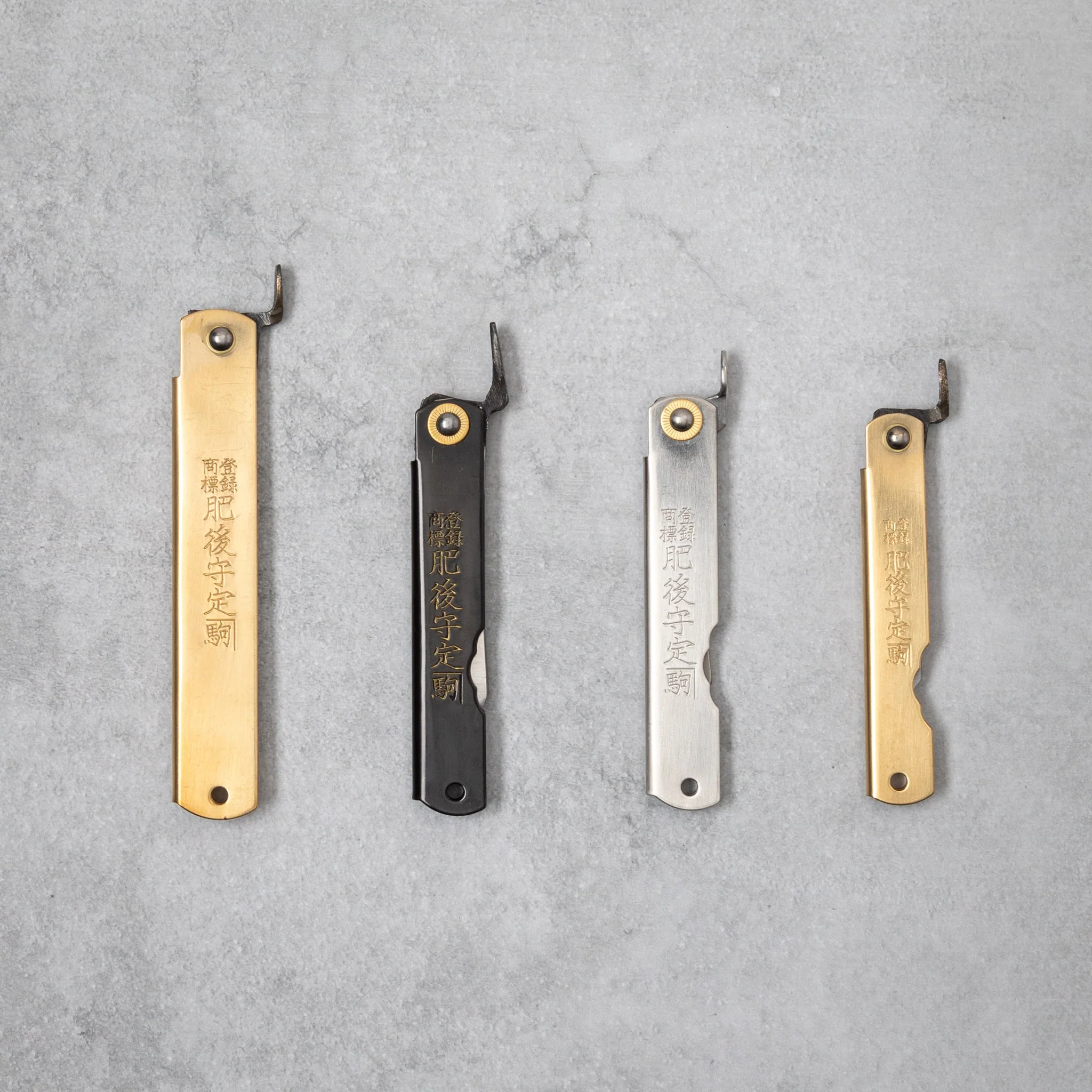 Higonokami Aogami Steel Clad Black Folding Knife - Image 7