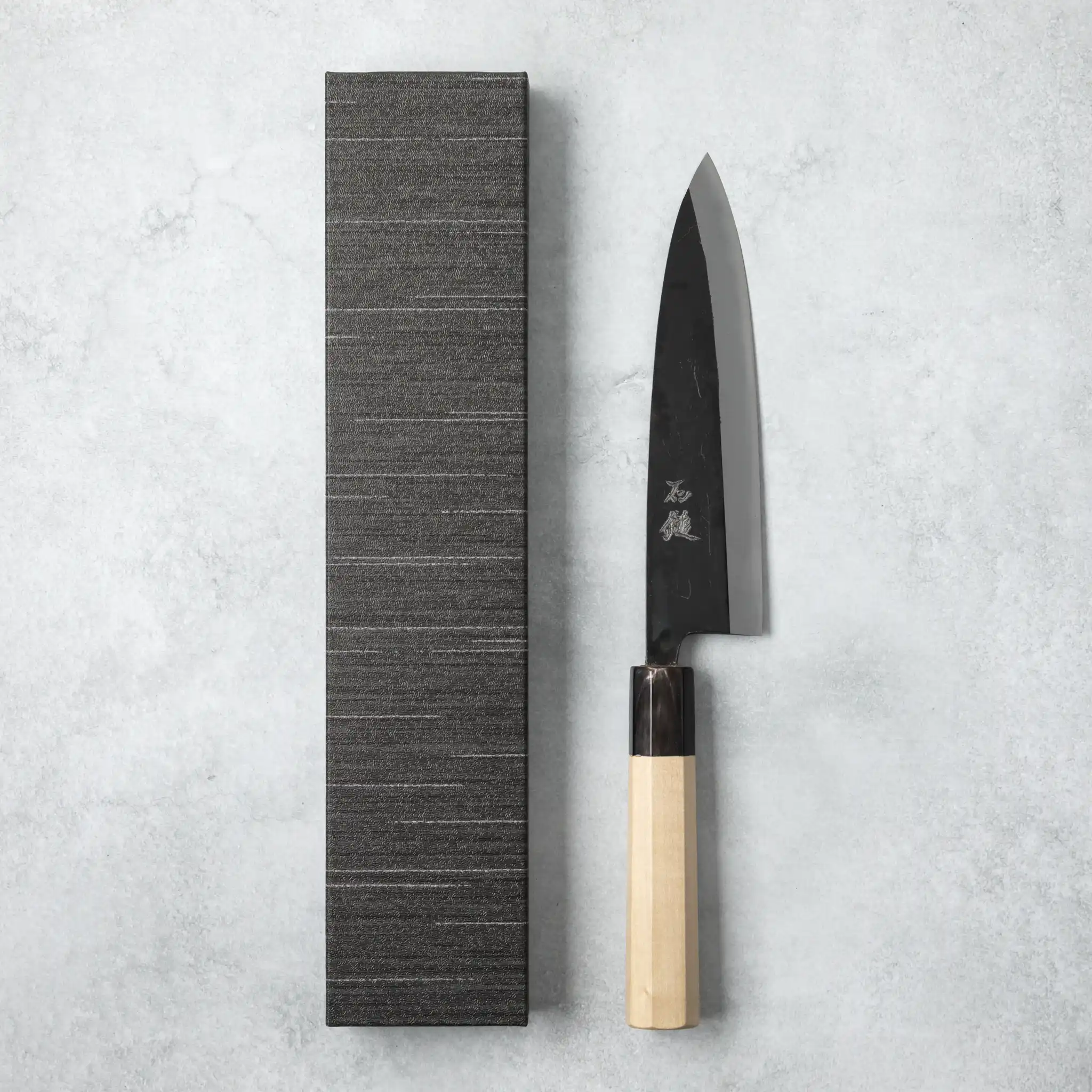 Ishizuchi Blue Steel No.2 Chef Knife Magnolia Handle - Image 7