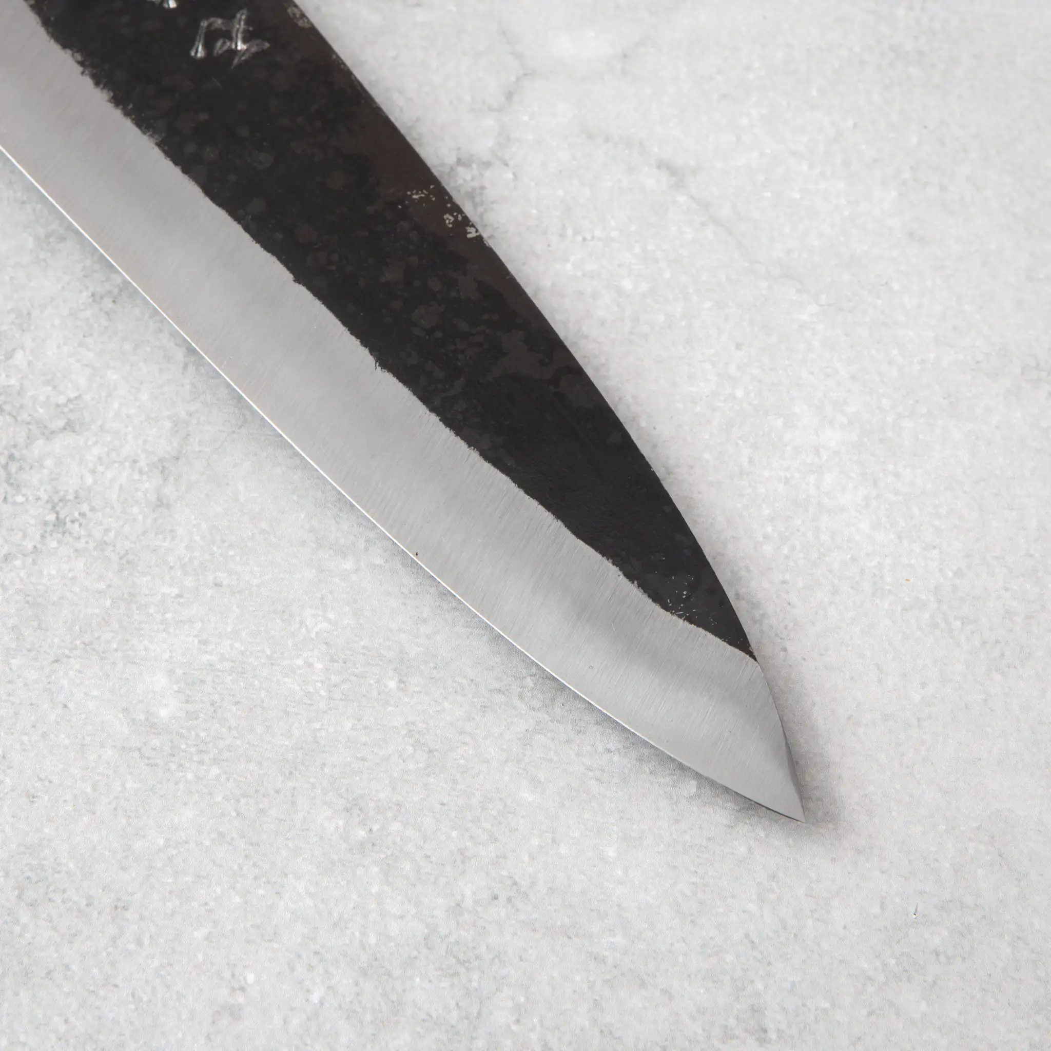 Ishizuchi Blue Steel No.2 Chef Knife Walnut Handle - Image 3