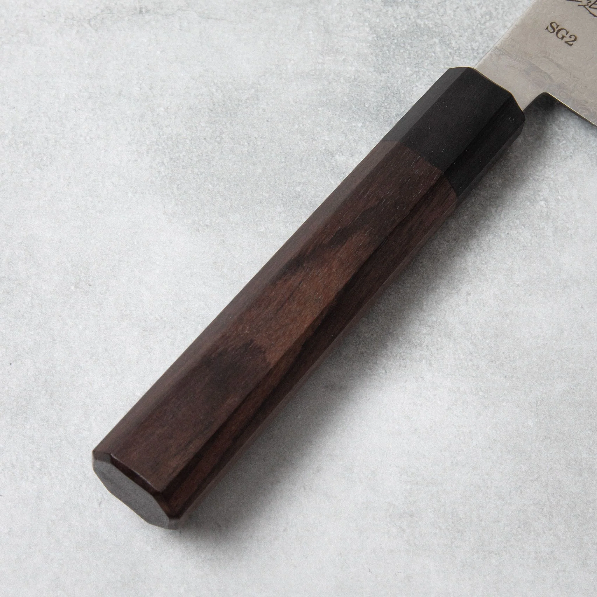 Ishizuchi SG2 Nickel Damascus Chef Knife - Image 4