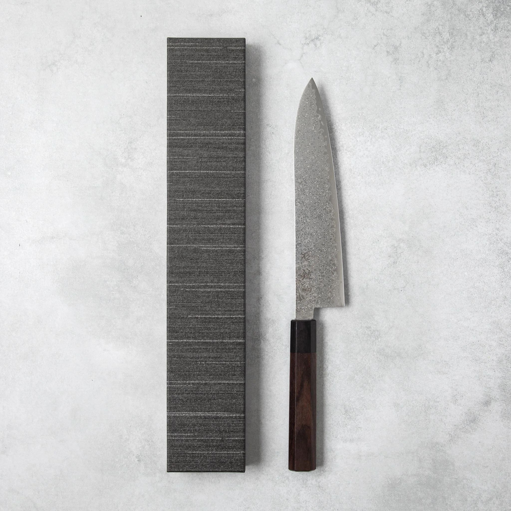 Ishizuchi SG2 Nickel Damascus Chef Knife - Image 6