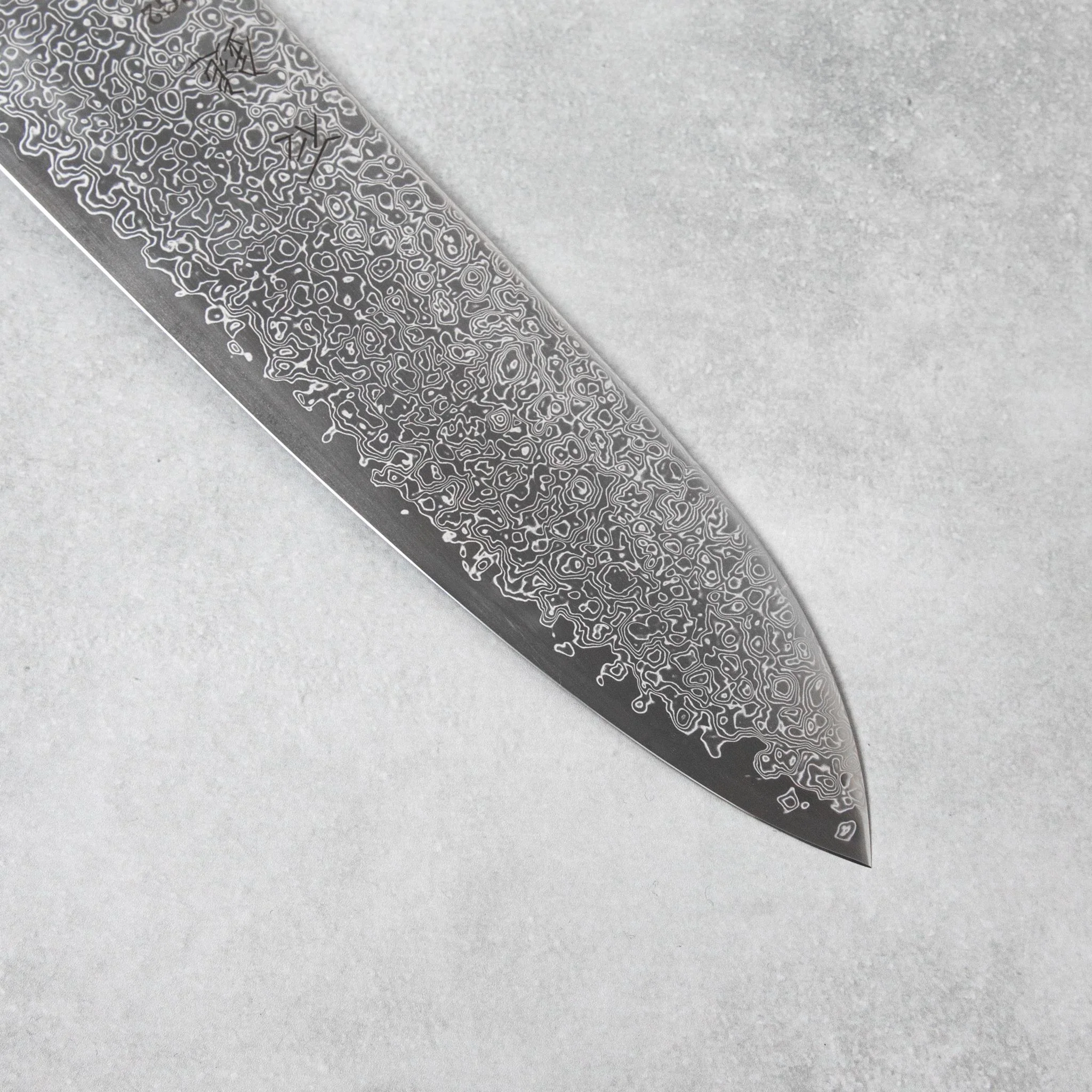 Ishizuchi SG2 Nickel Damascus Santoku Knife - Image 3