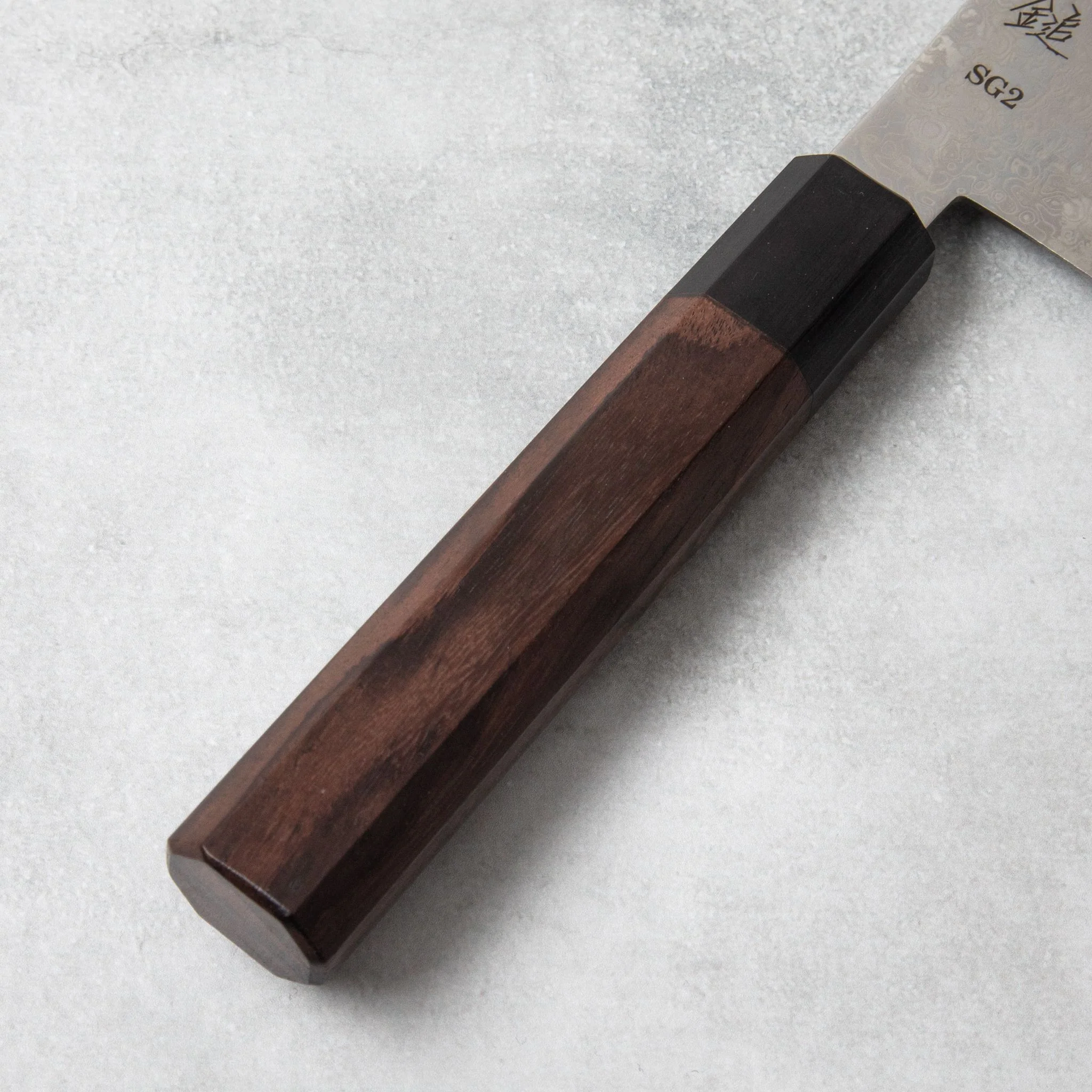 Ishizuchi SG2 Nickel Damascus Santoku Knife - Image 4
