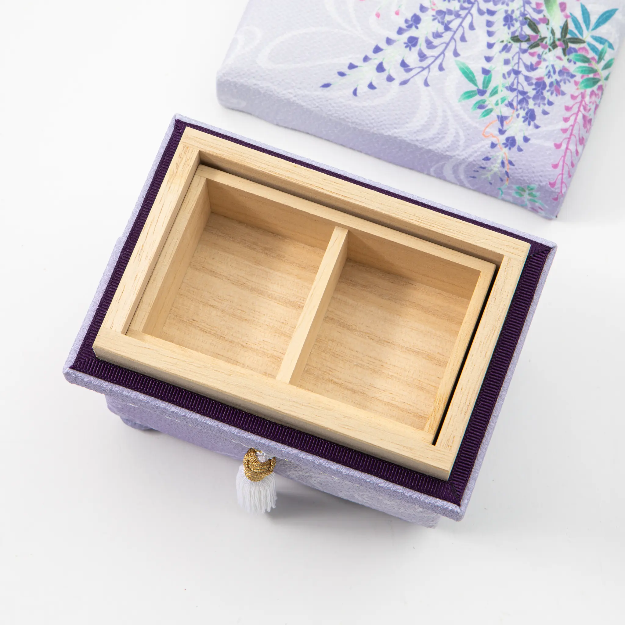 Kaga Yuzen Wisteria Accessory Box - Image 3
