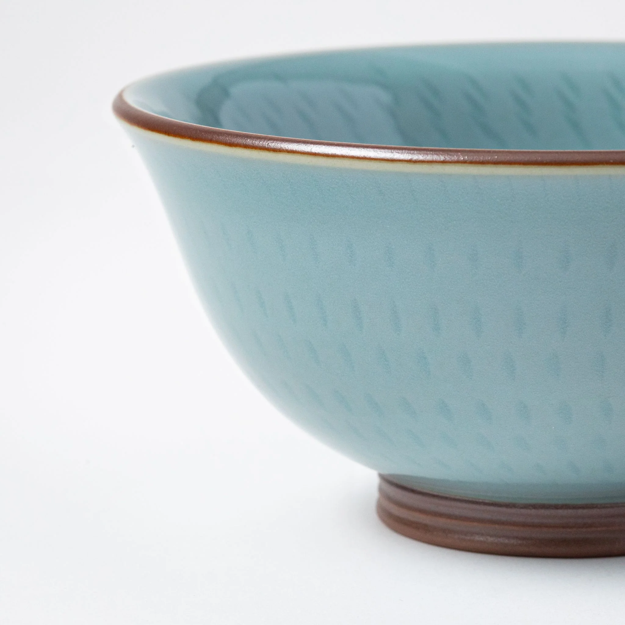 Large Blue Celadon Porcelain Kiyomizu Bowl - Image 2