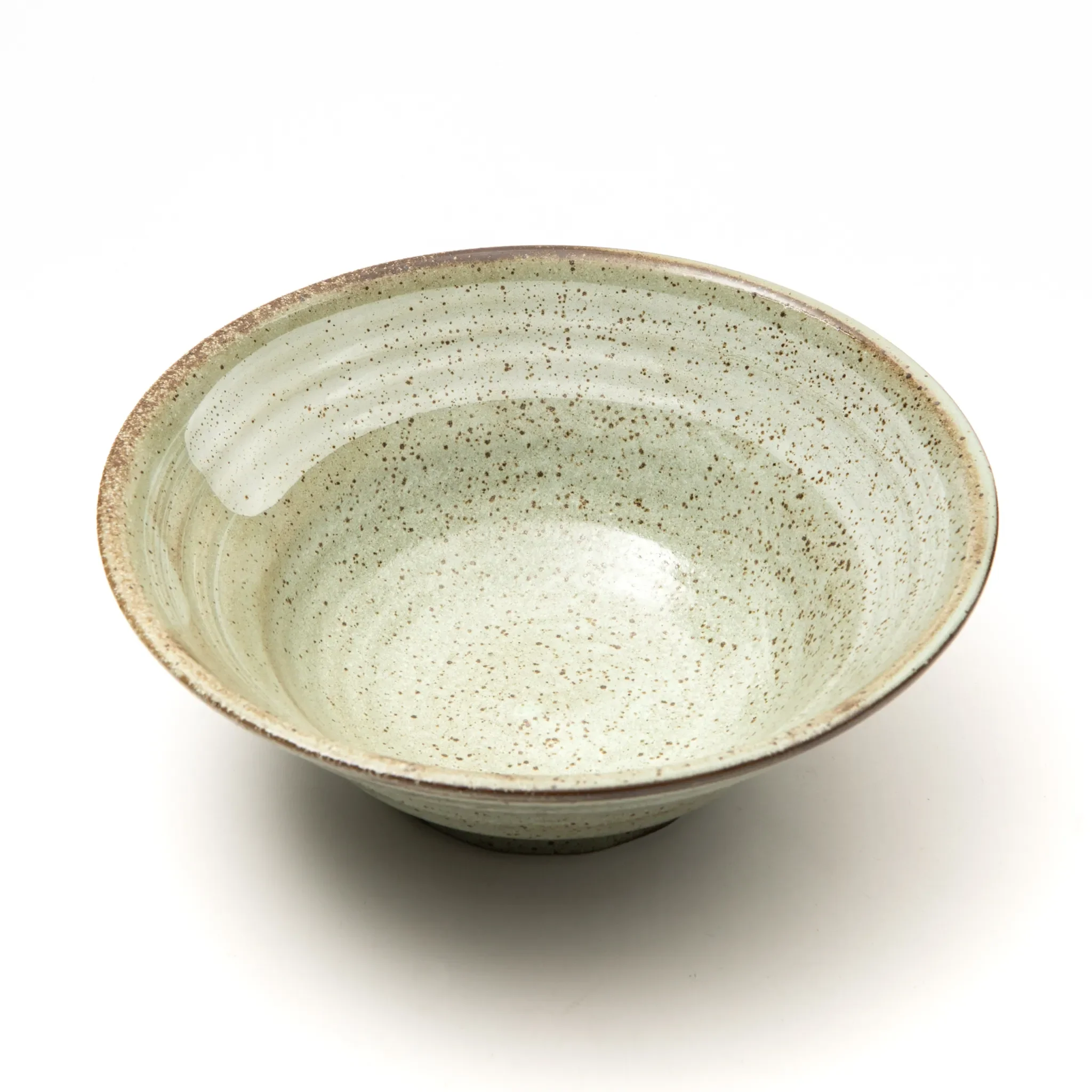 Mino Ware Rokubei Snow Trace Noodle Bowl Set - Image 4