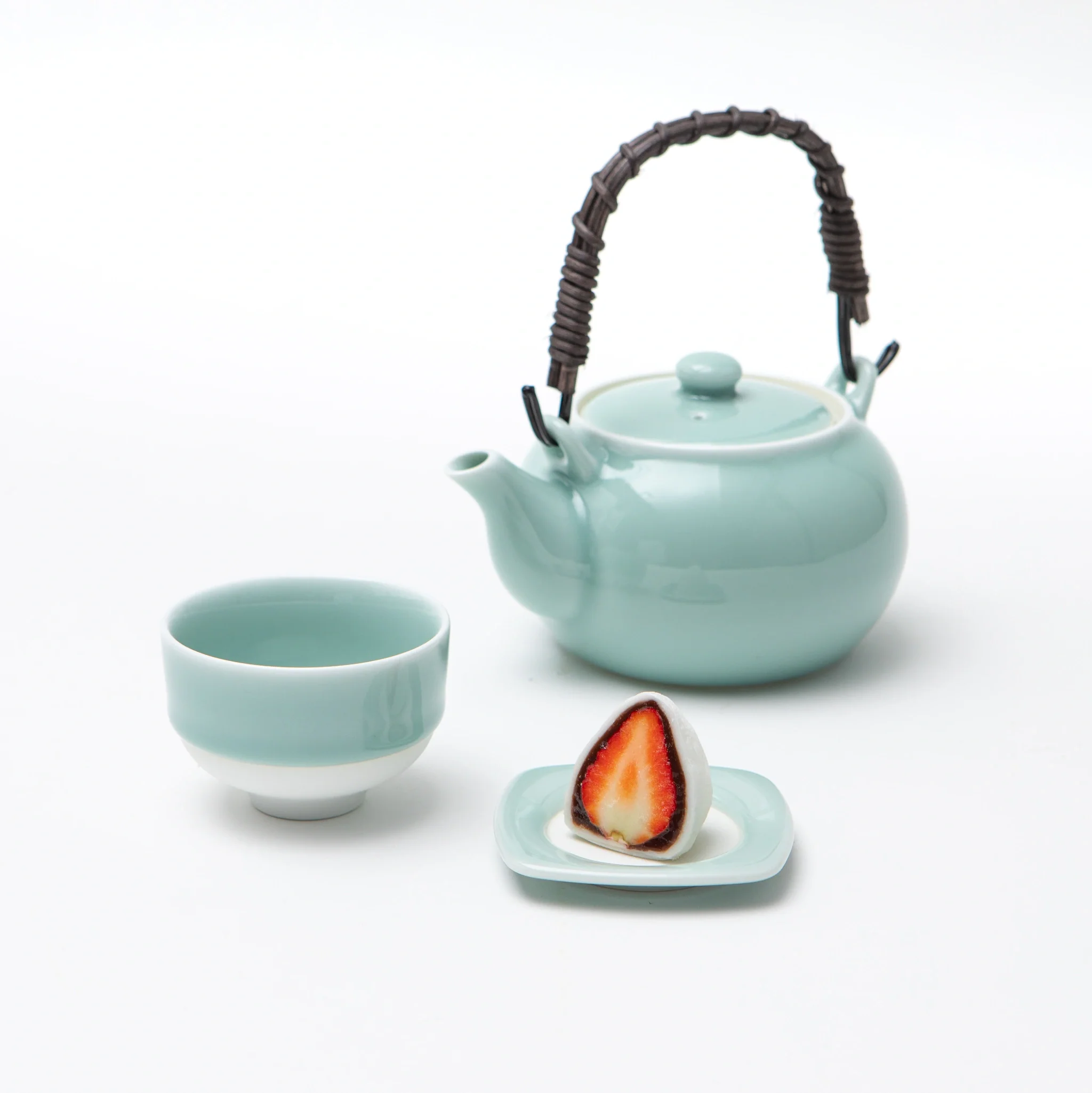 Nabeshima Celadon Porcelain Tea Saucer - Image 3