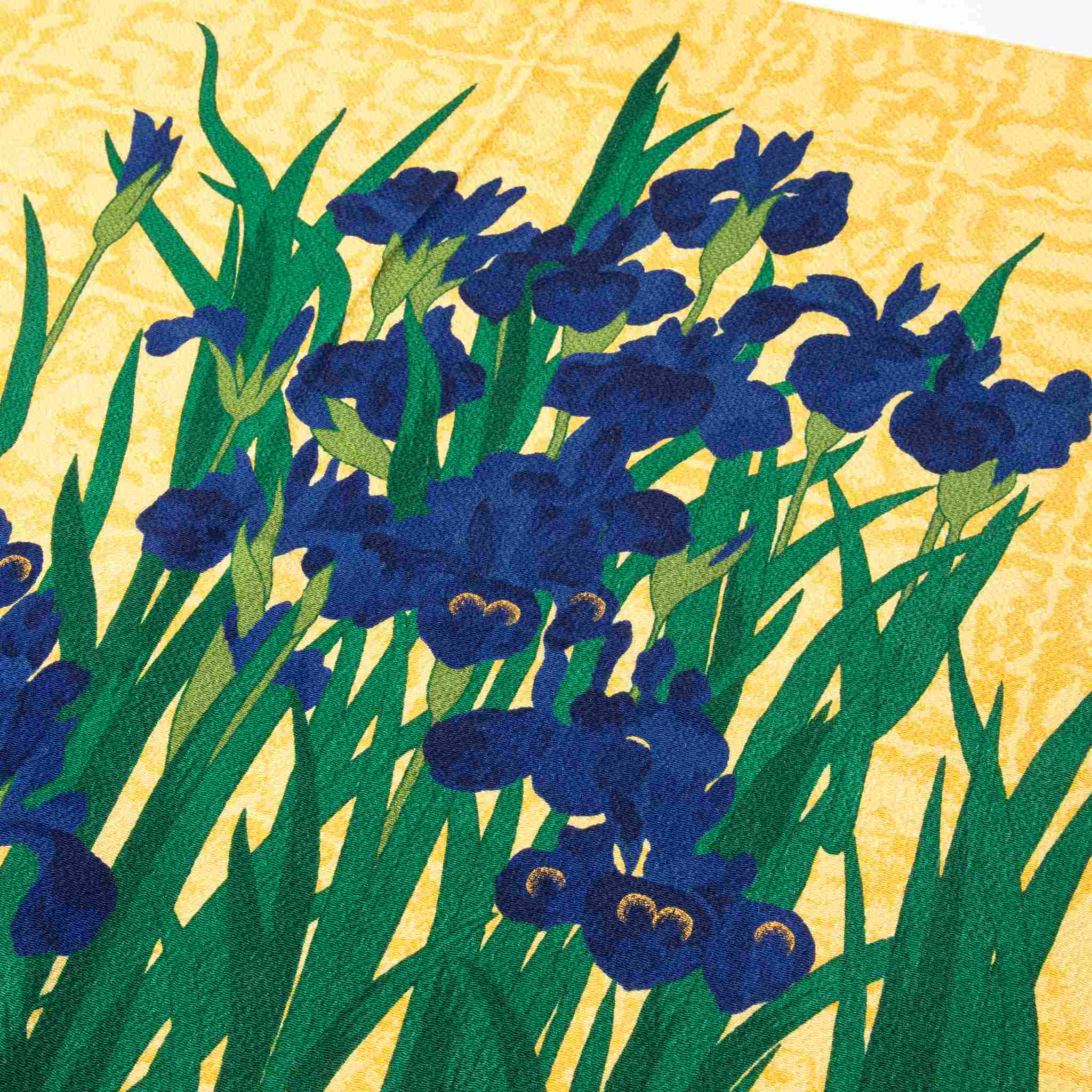Ogata Korin Purple Iris Silk Furoshiki Wrapping Cloth - Image 4