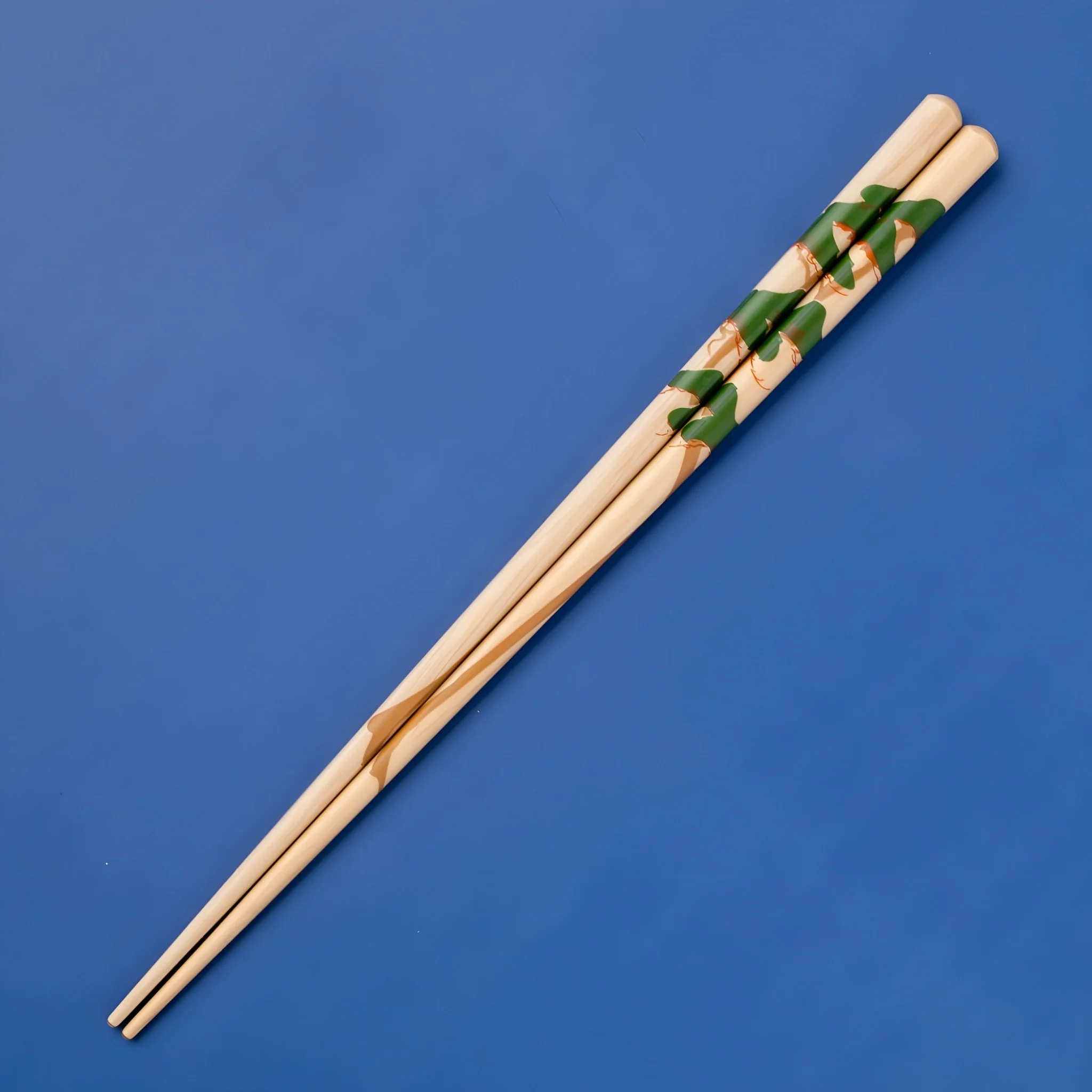 Rimpa Plum and Pine Tree Chopsticks with Chopstick Rests and Palownia Gift Box - Image 3