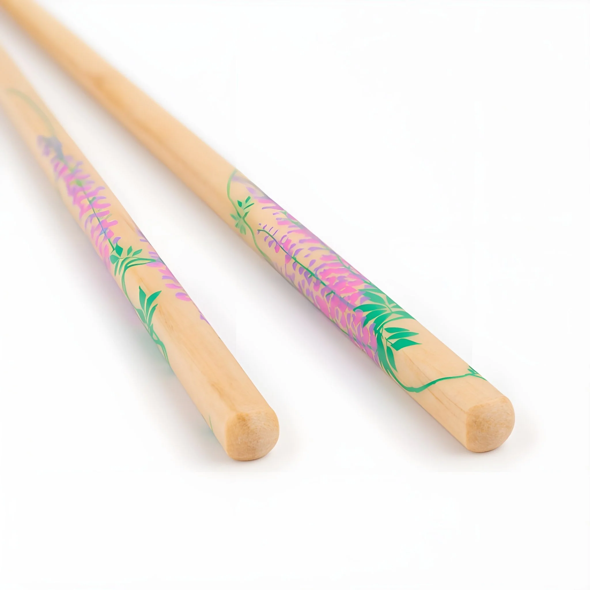 Rimpa Wisteria and Bamboo Chopsticks with Chopstick Rests and Palownia Gift Box - Image 5