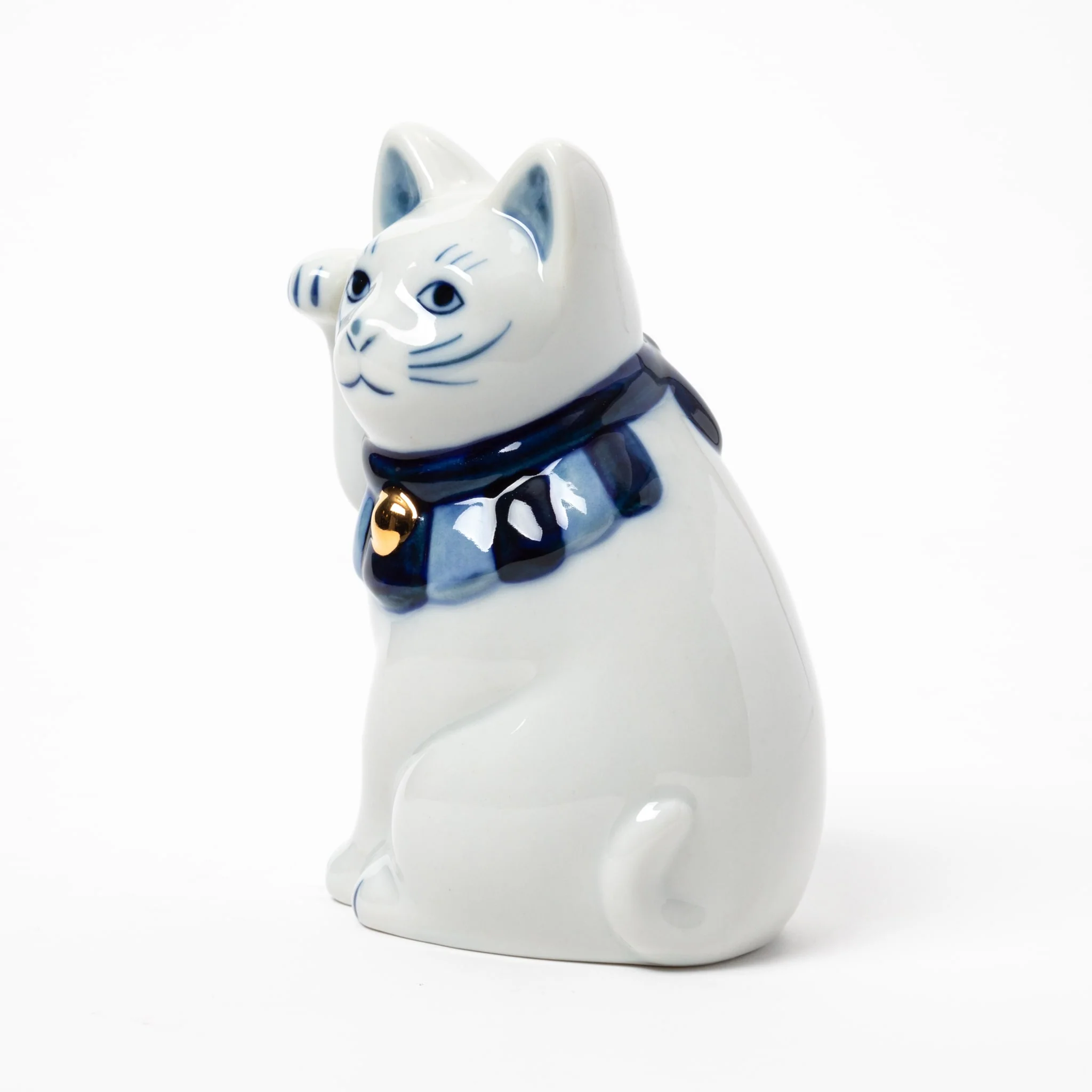 Seto Sometsuke Yokosuwari Maneki Neko - Image 3