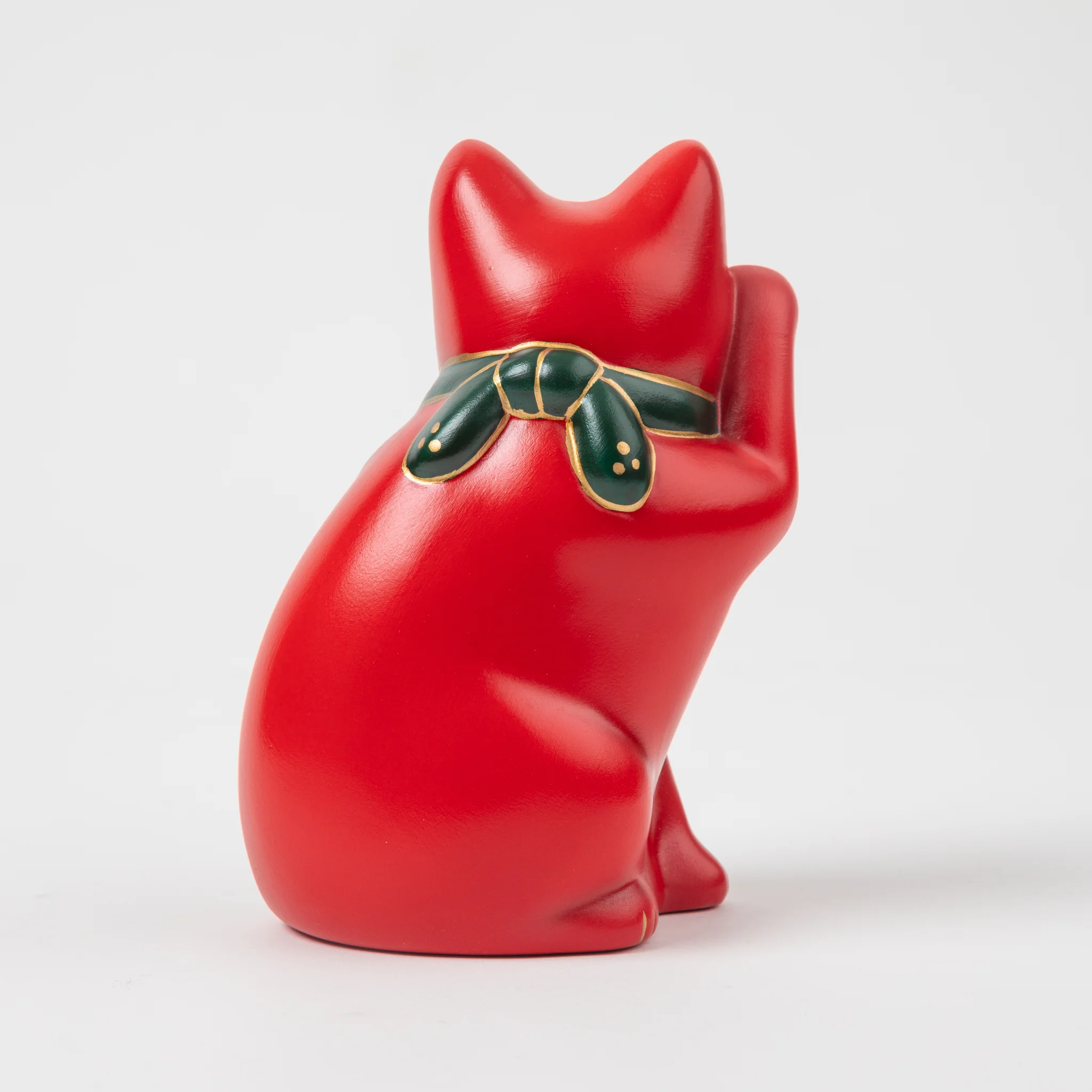 Seto Red Yokosuwari Maneki Neko - Image 3