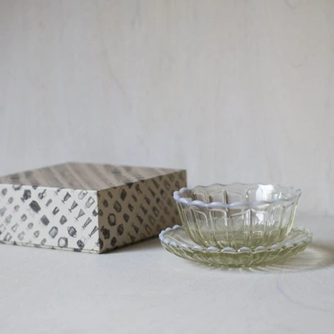 Snow Flower Bowl and Plate Set - Image 9