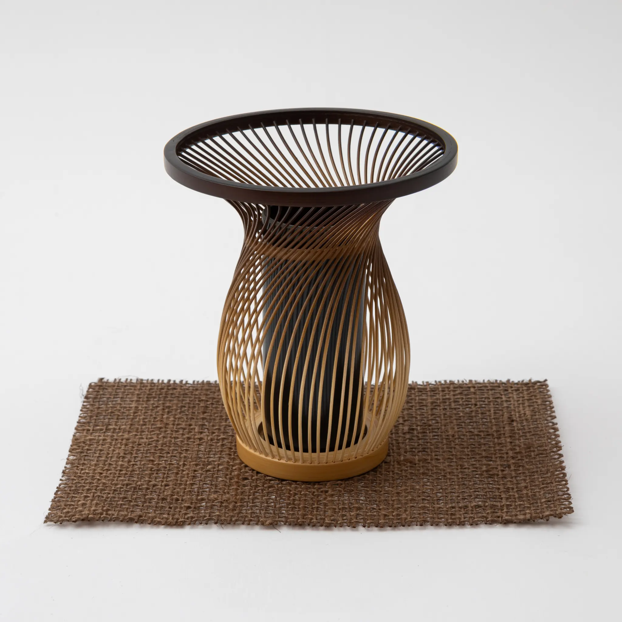 Bamboo Basket Yamaboshi Flower Vase - Image 5